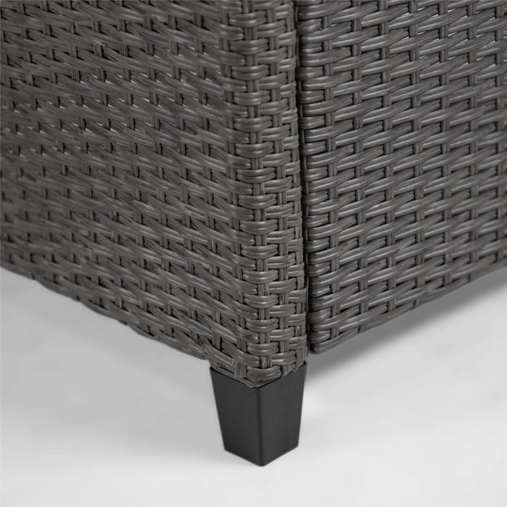 3 piece wicker patio set - Gray