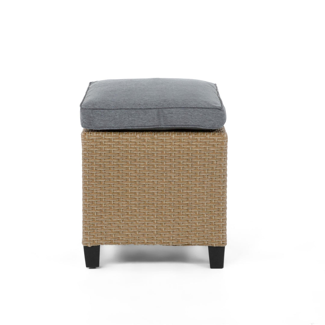 woven outdoor bench - Natural