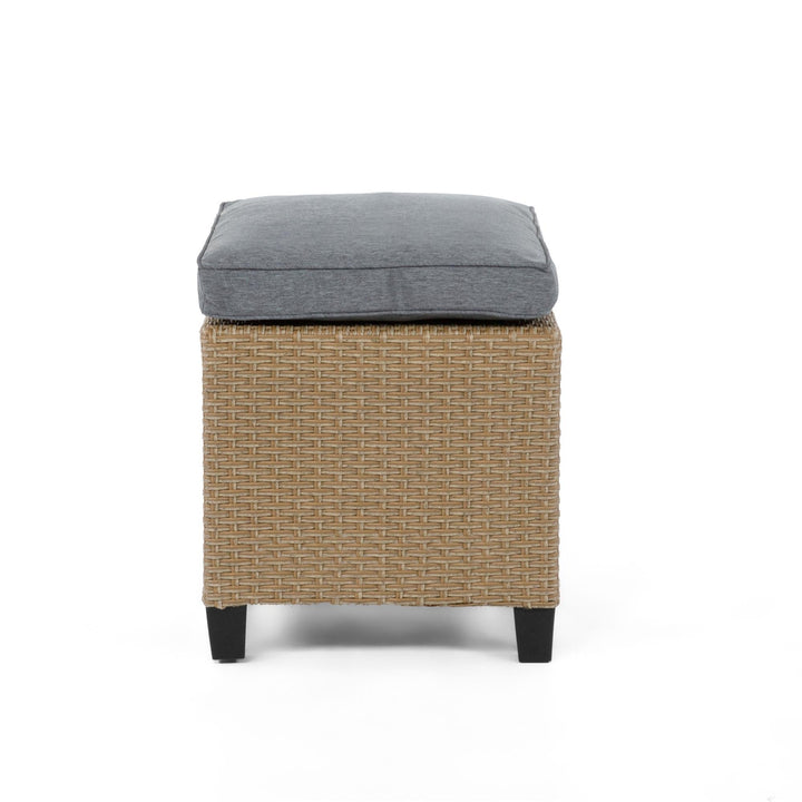 woven outdoor bench - Natural