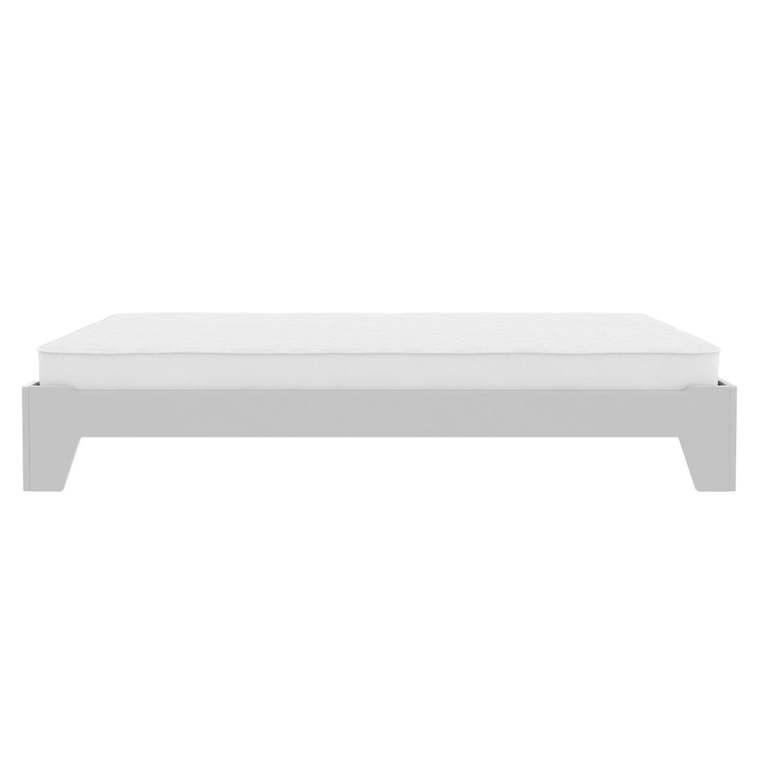Alessi Kids Montessori Floor Bed​ with 2 Heights - White - Twin
