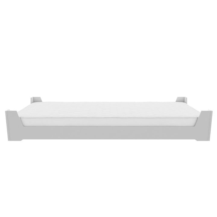Alessi Kids Montessori Floor Bed​ with 2 Heights - White - Twin