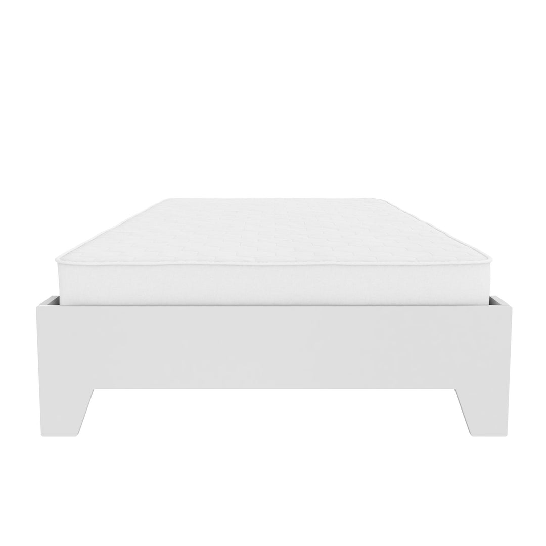 Alessi Kids Montessori Floor Bed​ with 2 Heights - White - Twin