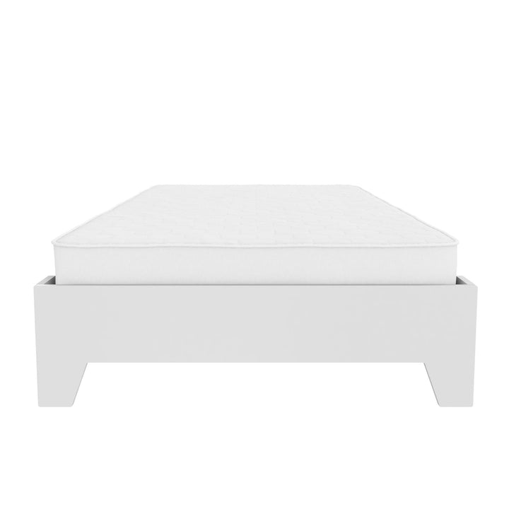 Alessi Kids Montessori Floor Bed​ with 2 Heights - White - Twin
