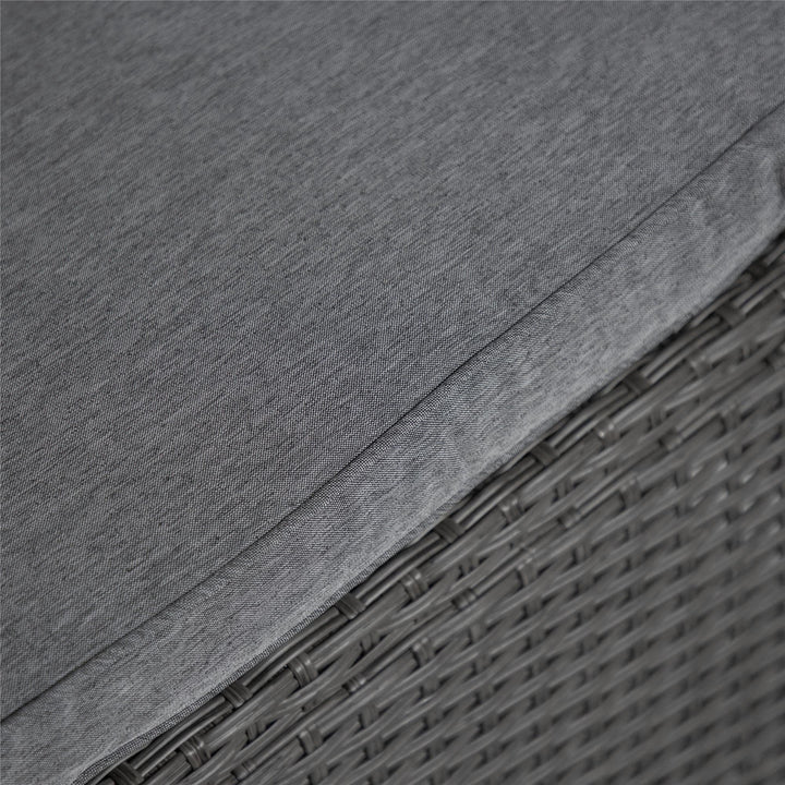 Six-Seater Outdoor Patio Couch - Gray