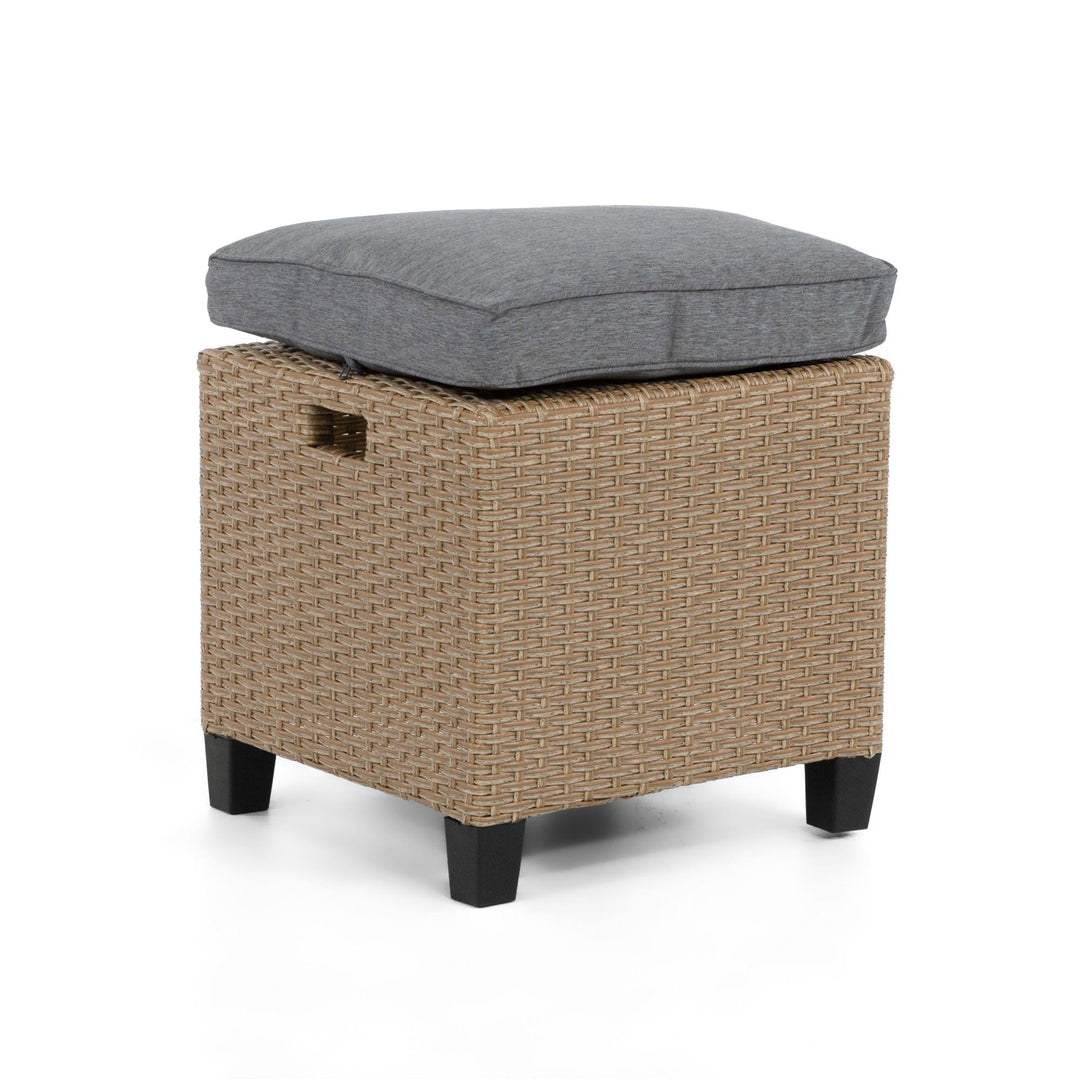 Outdoor Patio Ottoman - Natural