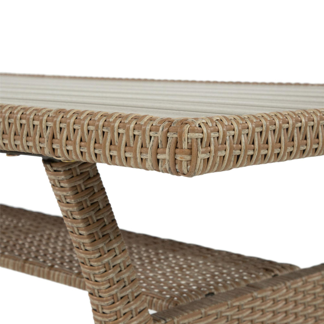 wicker dining set - Natural