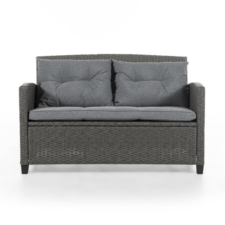 wicker 2 seater - Gray