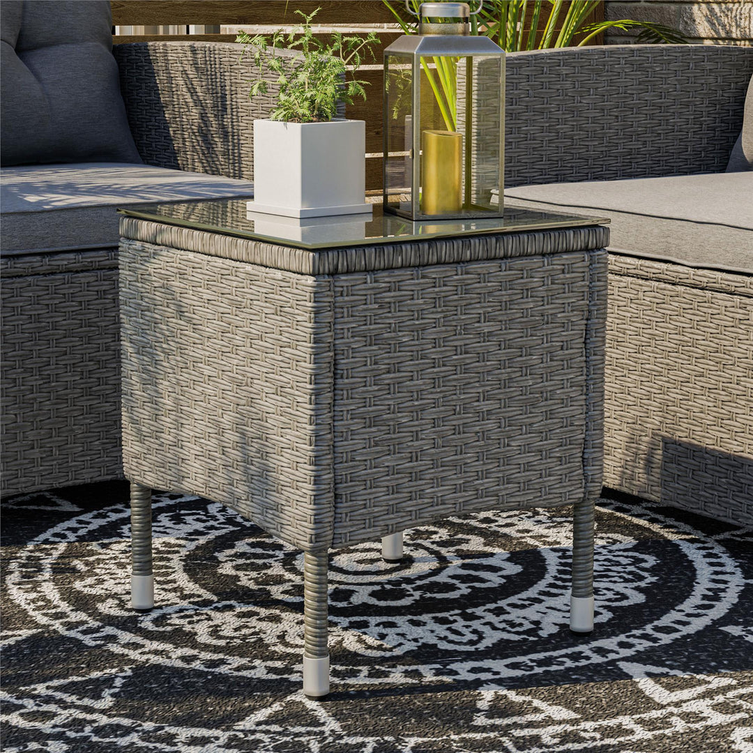 outdoor end table - Gray