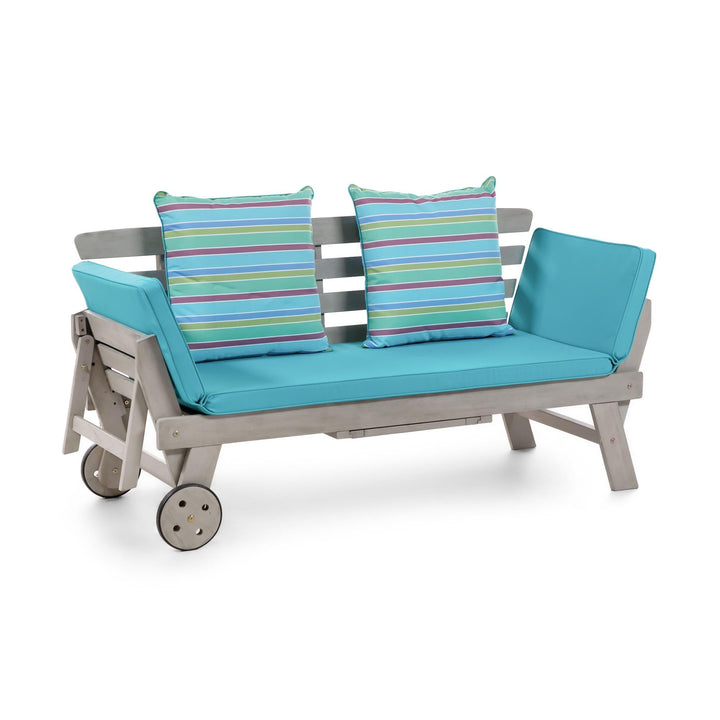 Outdoor Convertible Sofa Bed - Teal