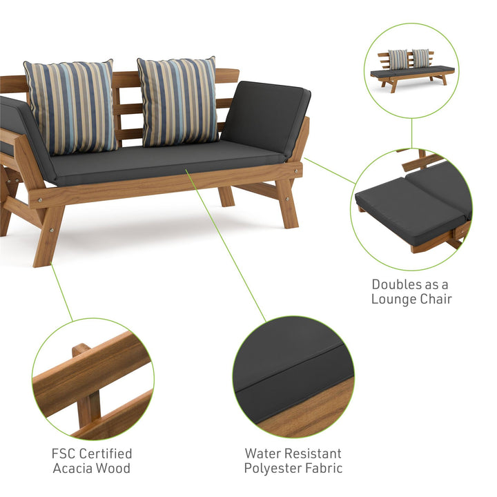 convertible loveseat - Gray