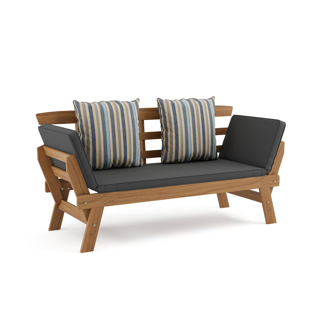 wood outdoor daybed - Gray