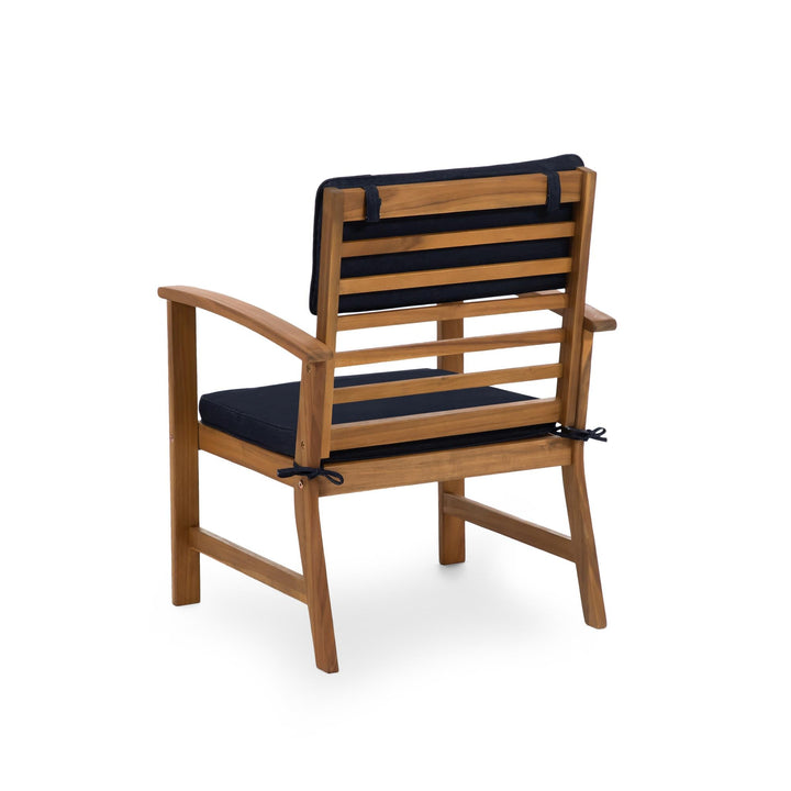 acacia wood 4 piece patio set - Blue