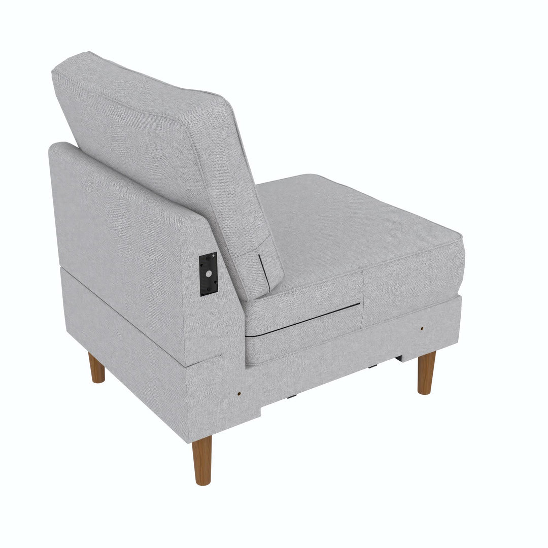 1-seater armless sofa by Flex Zion -  Gray