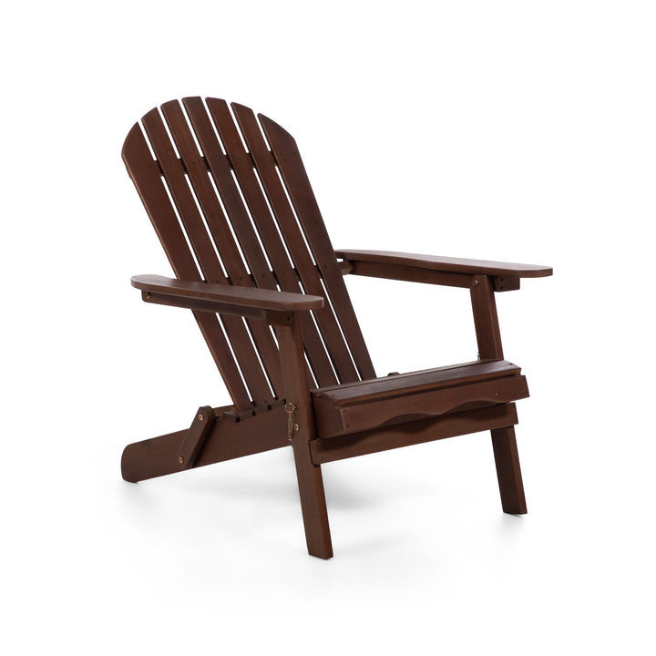 foldable Adirondack Chair - Dark Oak