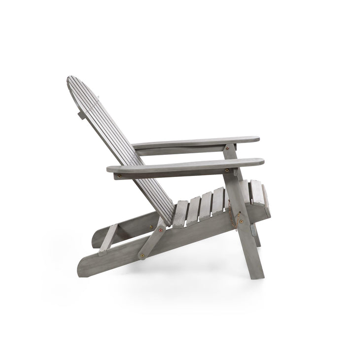 Folding Adirondack Chair with armrest - Gray