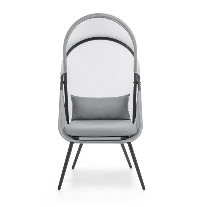 modern foldable chairs  Set of 2 - Light Gray