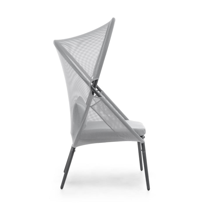stylish foldable chair  Set of 2 - Light Gray