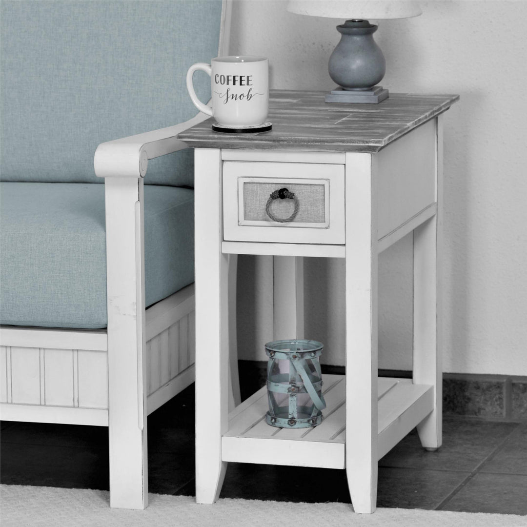 square side table - White