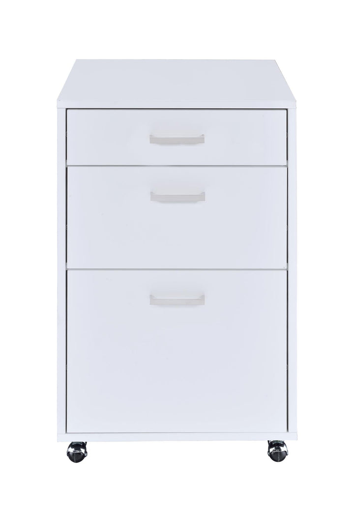 Coleen File Cabinet with 3 Drawers - White