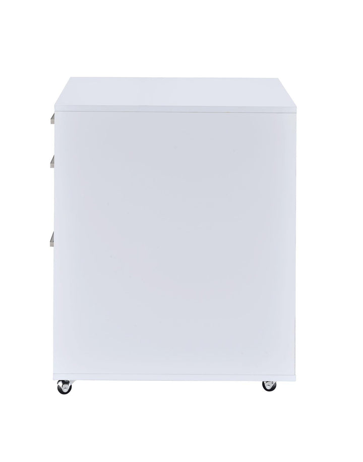 3 drawers Rectangular File Cabinet - White