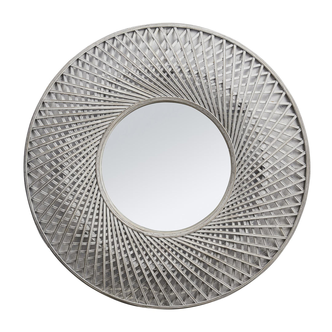 wall Mirror with metal frame - Silver Grey