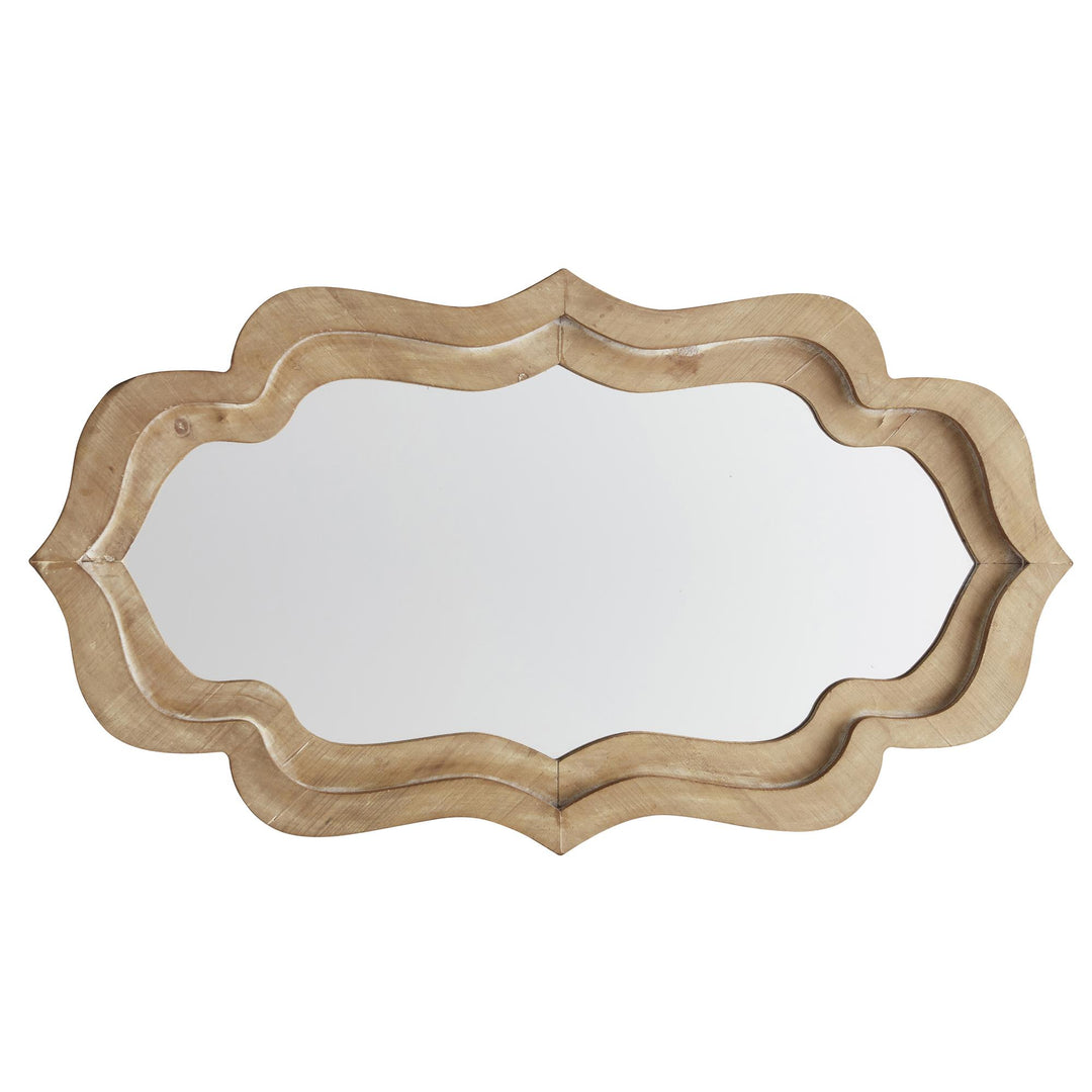 Firwood Oval framed Mirror - Blonde Oak