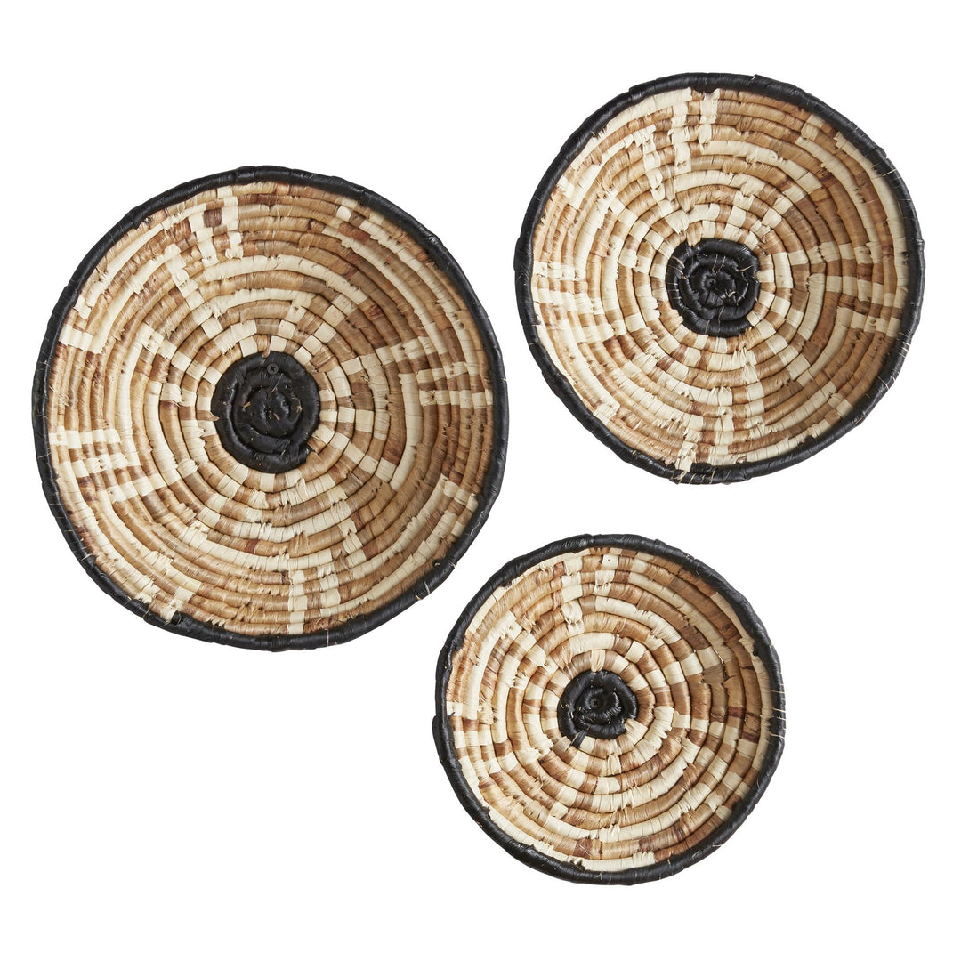 Set of 3 Seagrass Baskets  - Beige