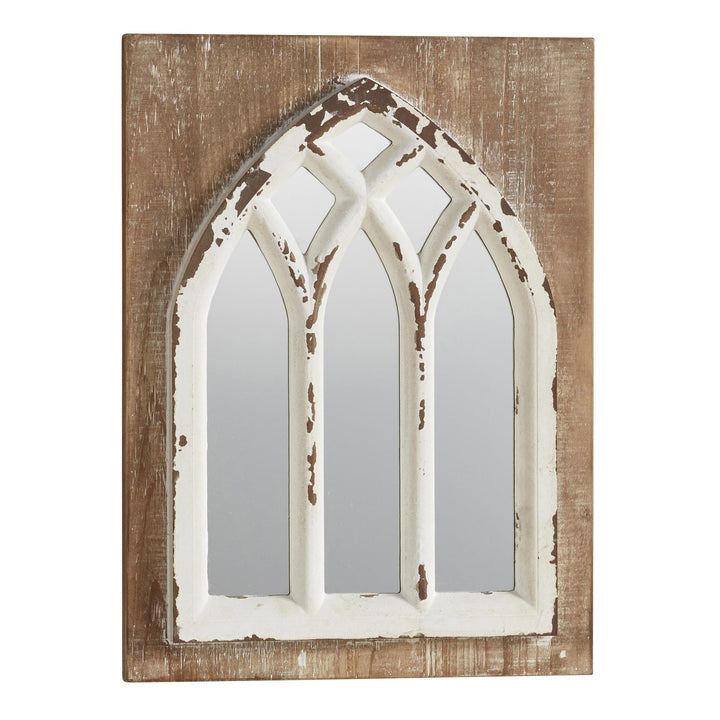 Decorative 3 Panel wall Mirror - Beige