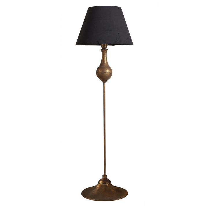 Floor Lamp with Iron Base - Black