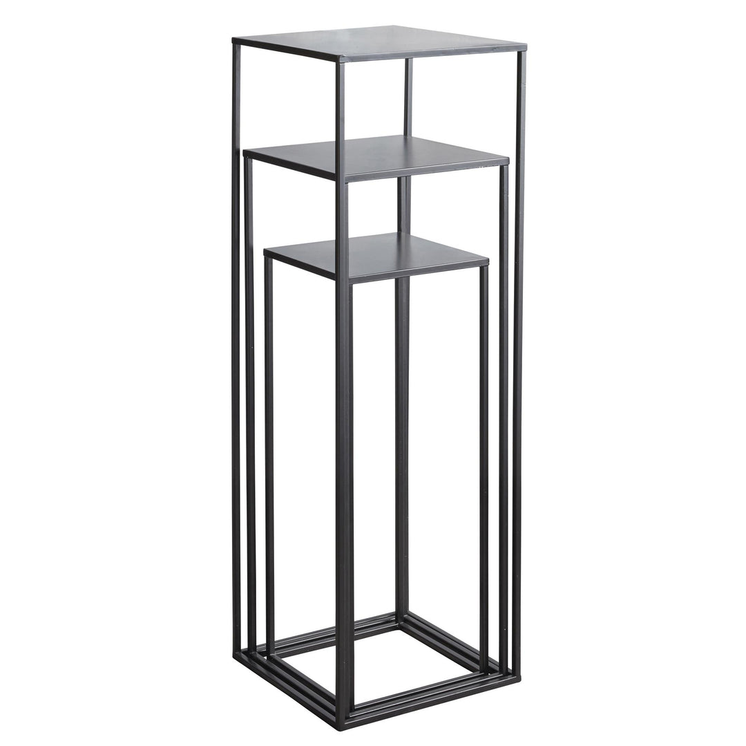 Contemporary metal accent tables - Black