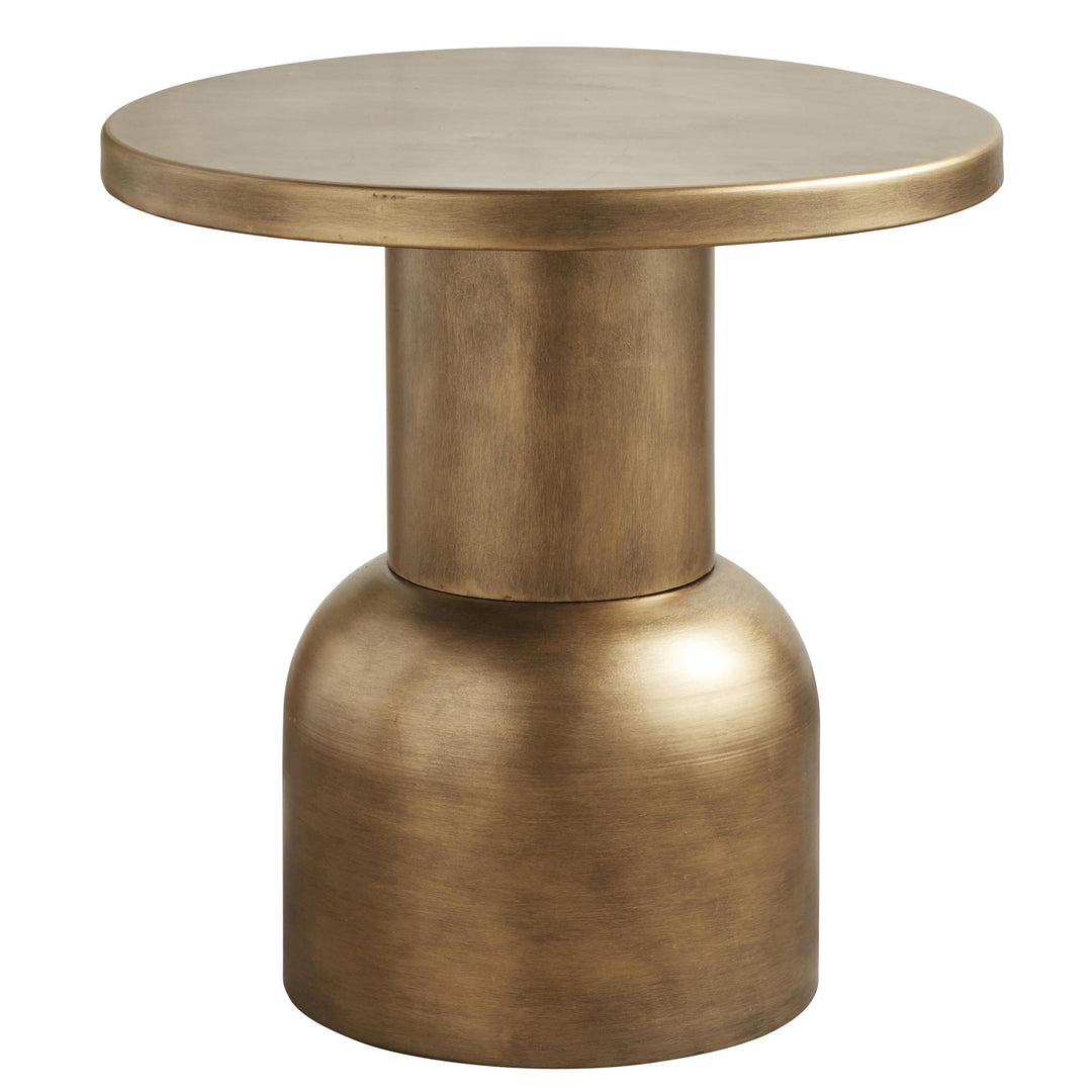Round Accent Table for living room - Gold