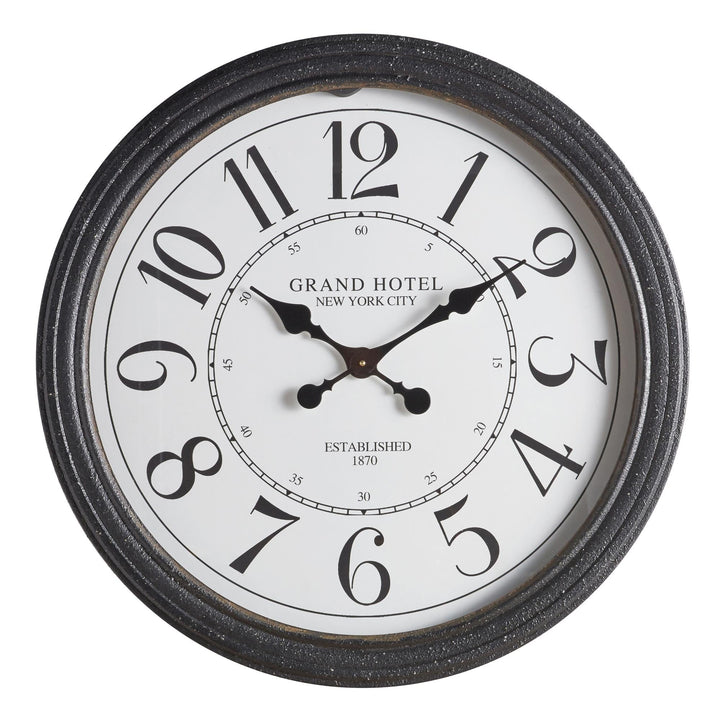 Grand Hotel Wall Clock - Black