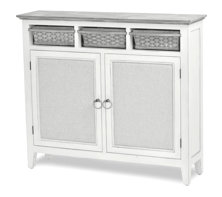 Storage Cabinet with Baskets - Beige