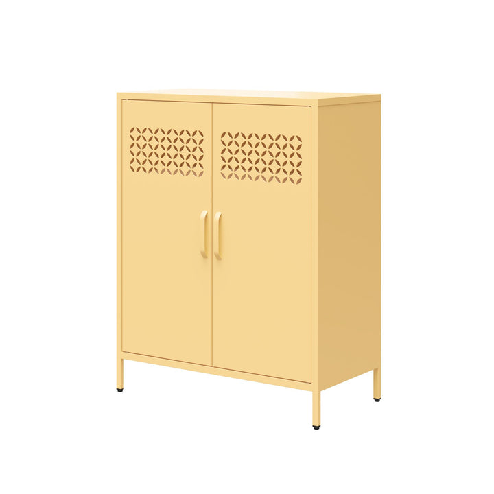 Annie Short Metal 2 Door Cabinet - Yellow