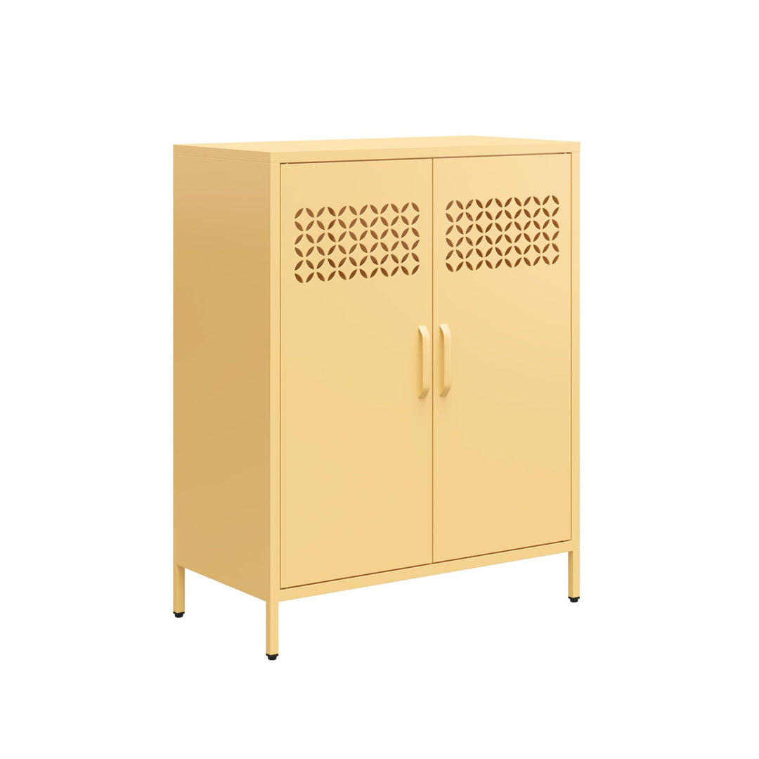 Annie Short Metal 2 Door Cabinet - Yellow