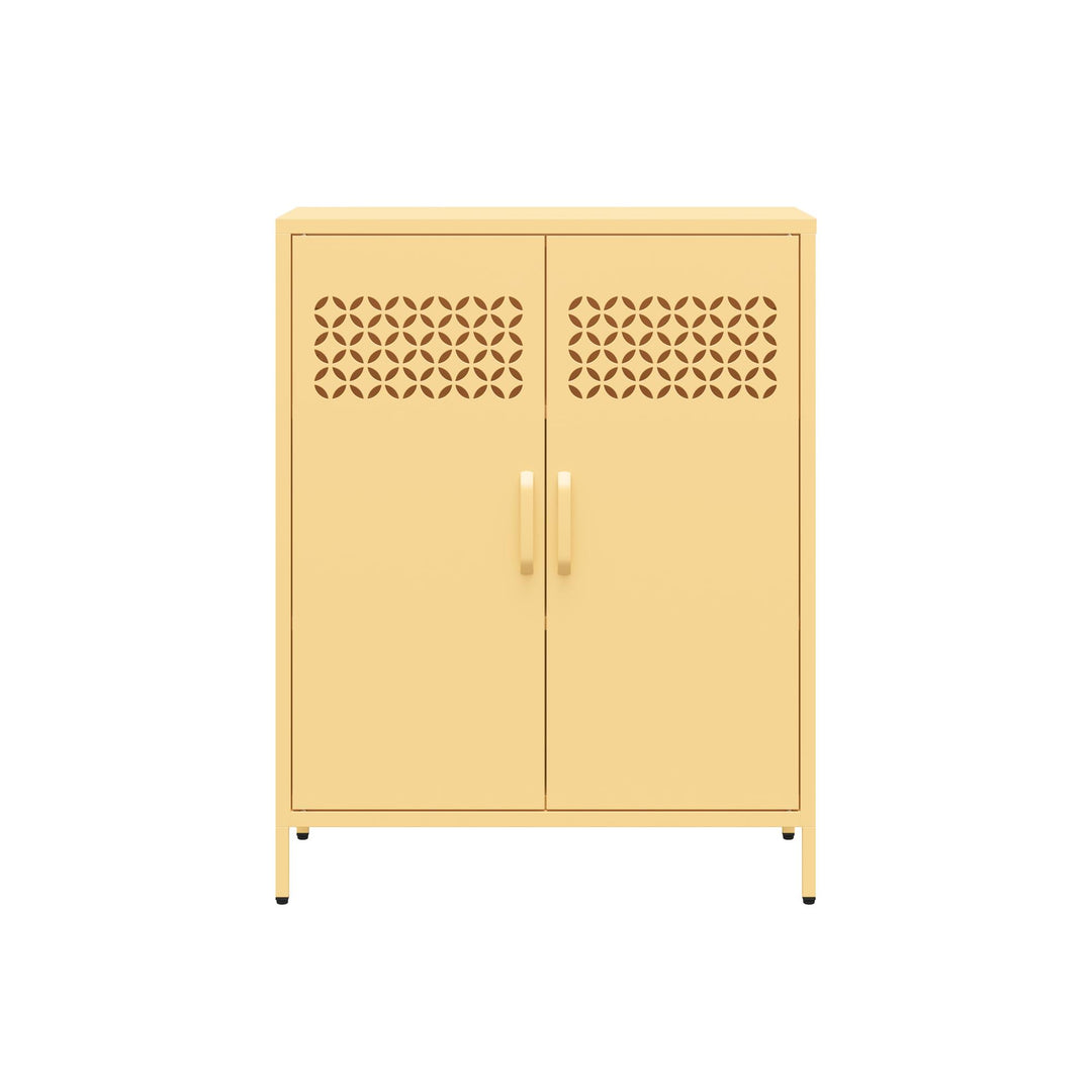 Annie Short Metal 2 Door Cabinet - Yellow