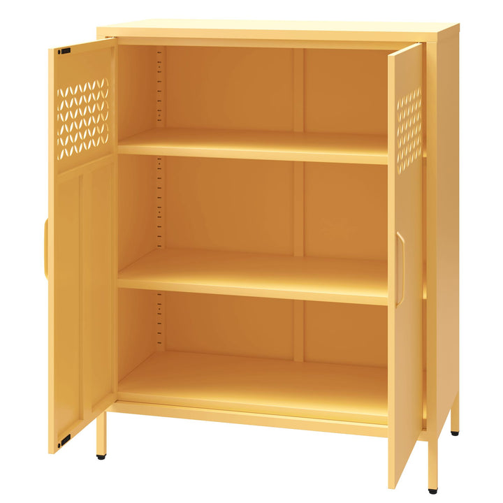 Annie Short Metal 2 Door Cabinet - Yellow