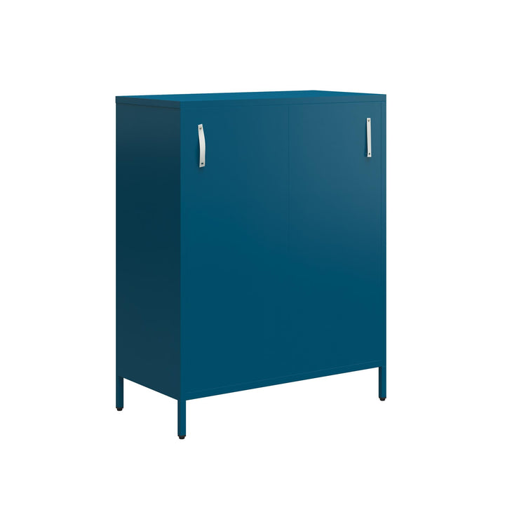 Annie Short Metal 2 Door Cabinet - Deep Ocean Blue