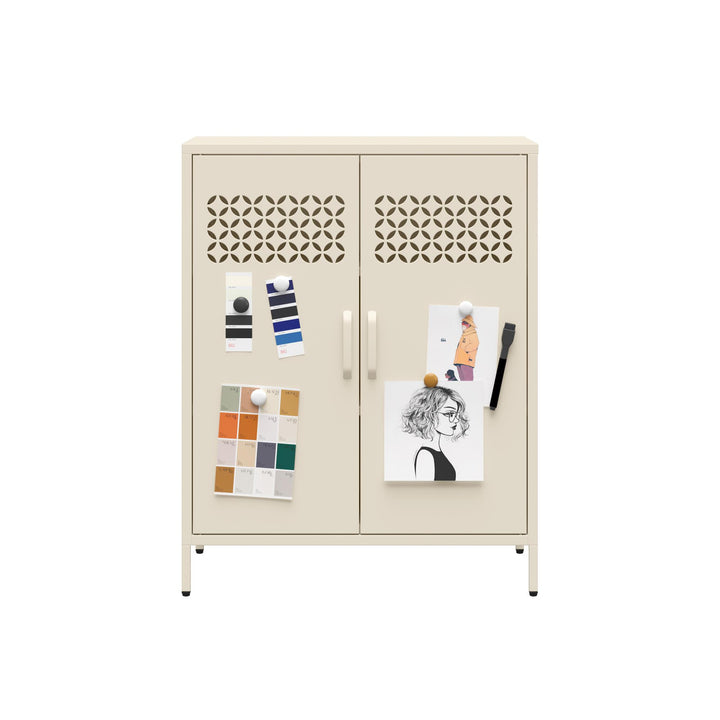 Trendy short metal cabinet styles -  Parchment
