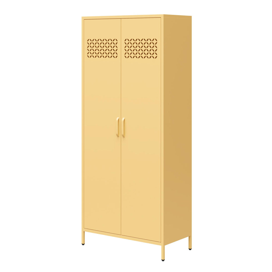 Annie Tall Metal 2 Door Cabinet - Yellow