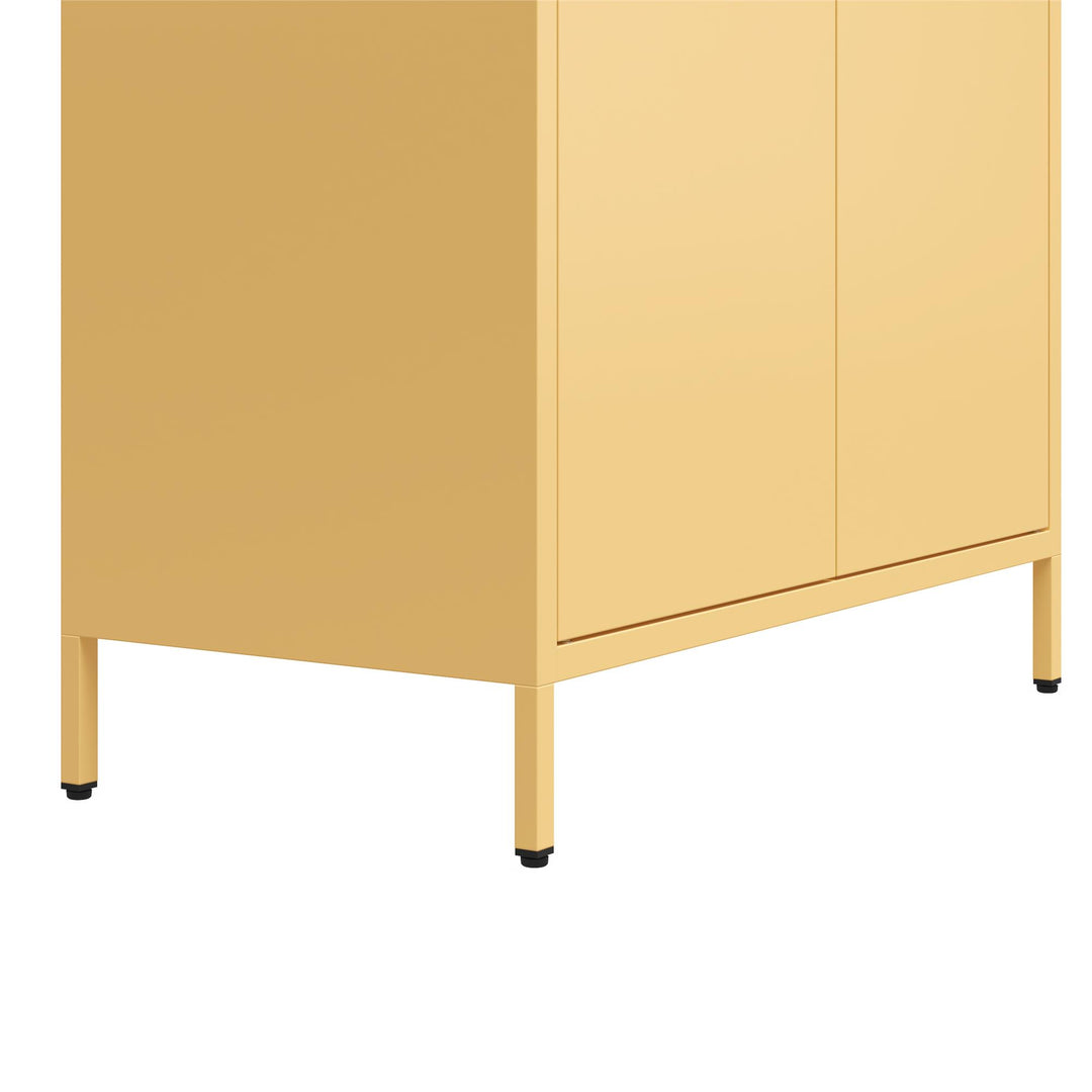 Annie Tall Metal 2 Door Cabinet - Yellow