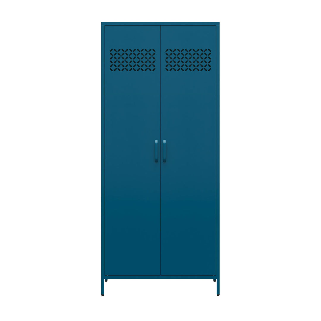 Annie Tall Metal 2 Door Cabinet - Moroccan Blue