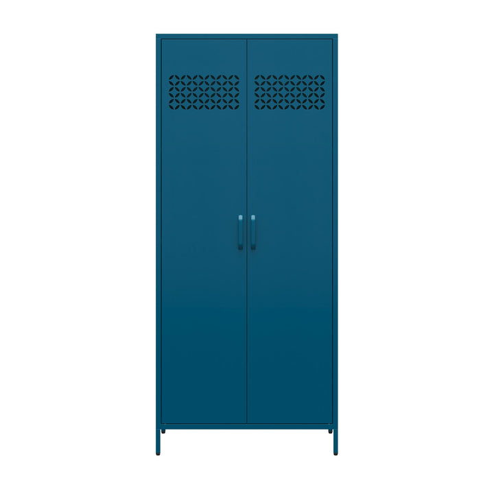 Annie Tall Metal 2 Door Cabinet - Moroccan Blue