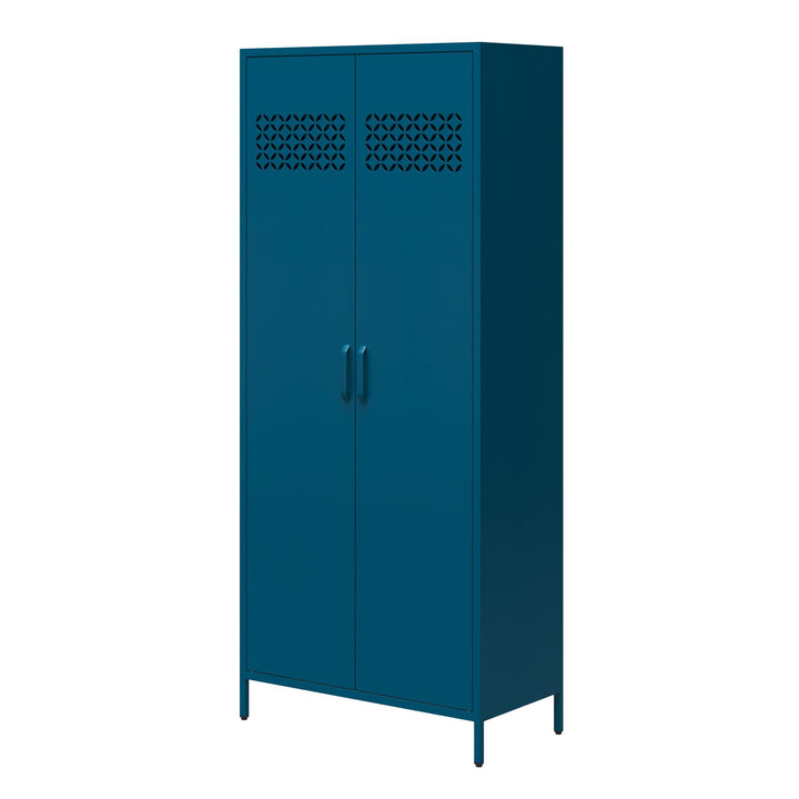 Annie Tall Metal 2 Door Cabinet - Moroccan Blue