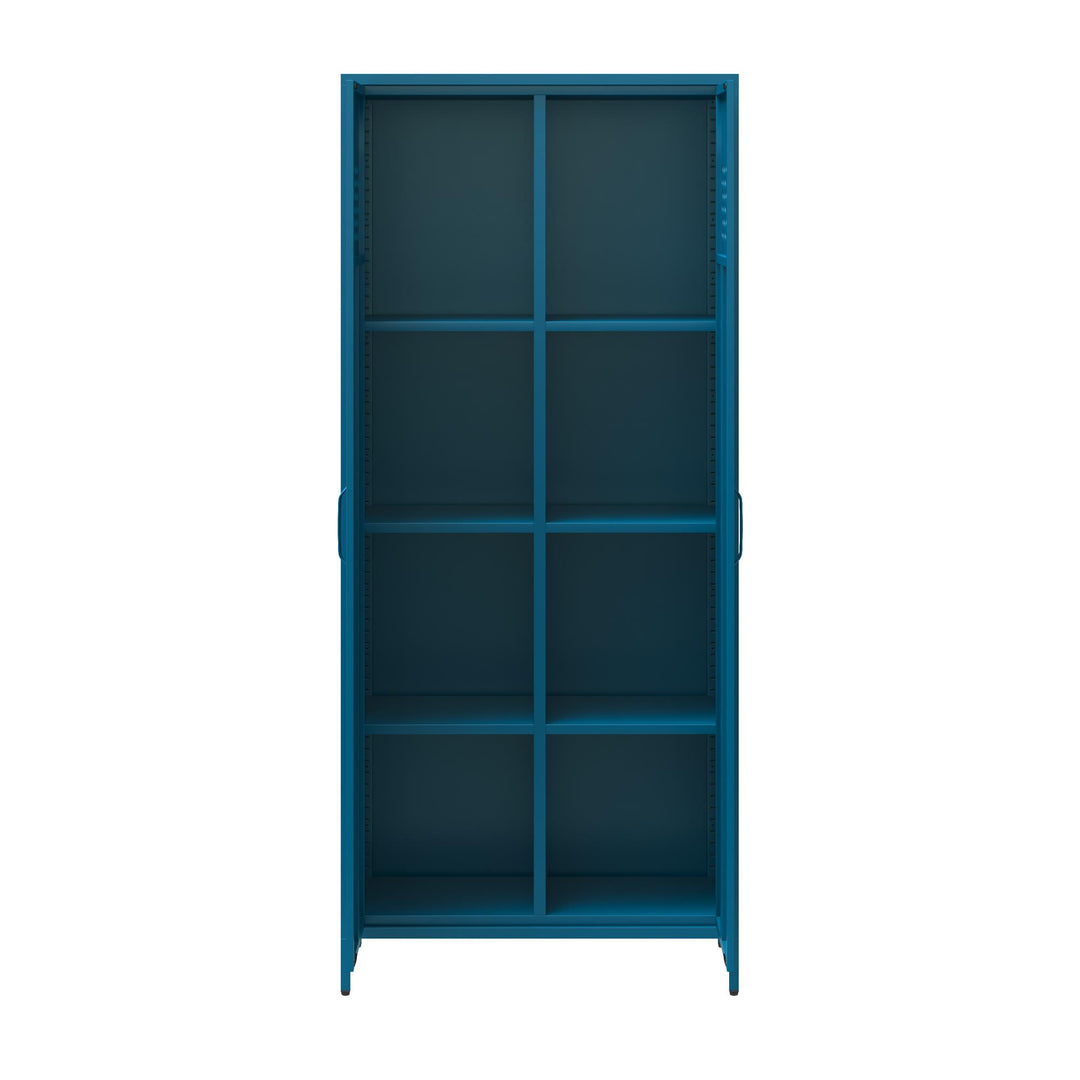 Annie Tall Metal 2 Door Cabinet - Moroccan Blue