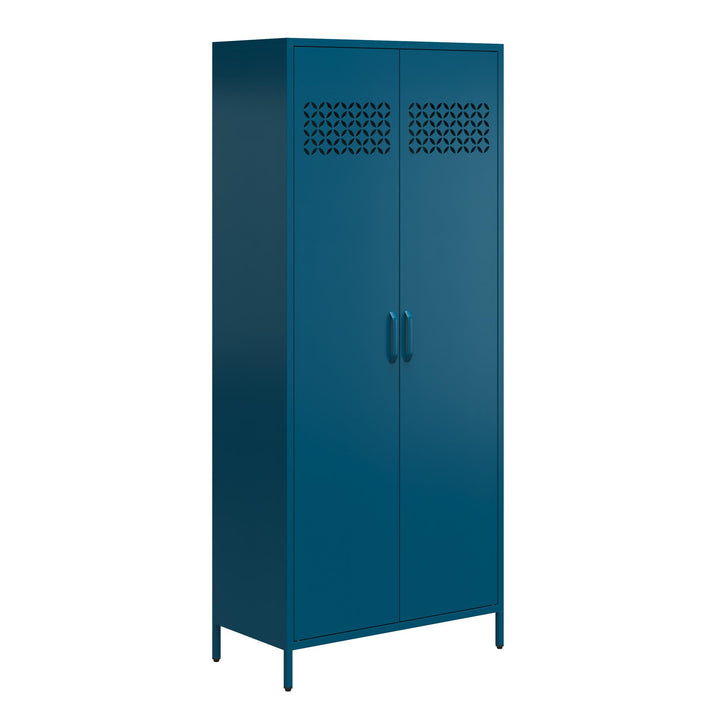 Annie Tall Metal 2 Door Cabinet - Moroccan Blue