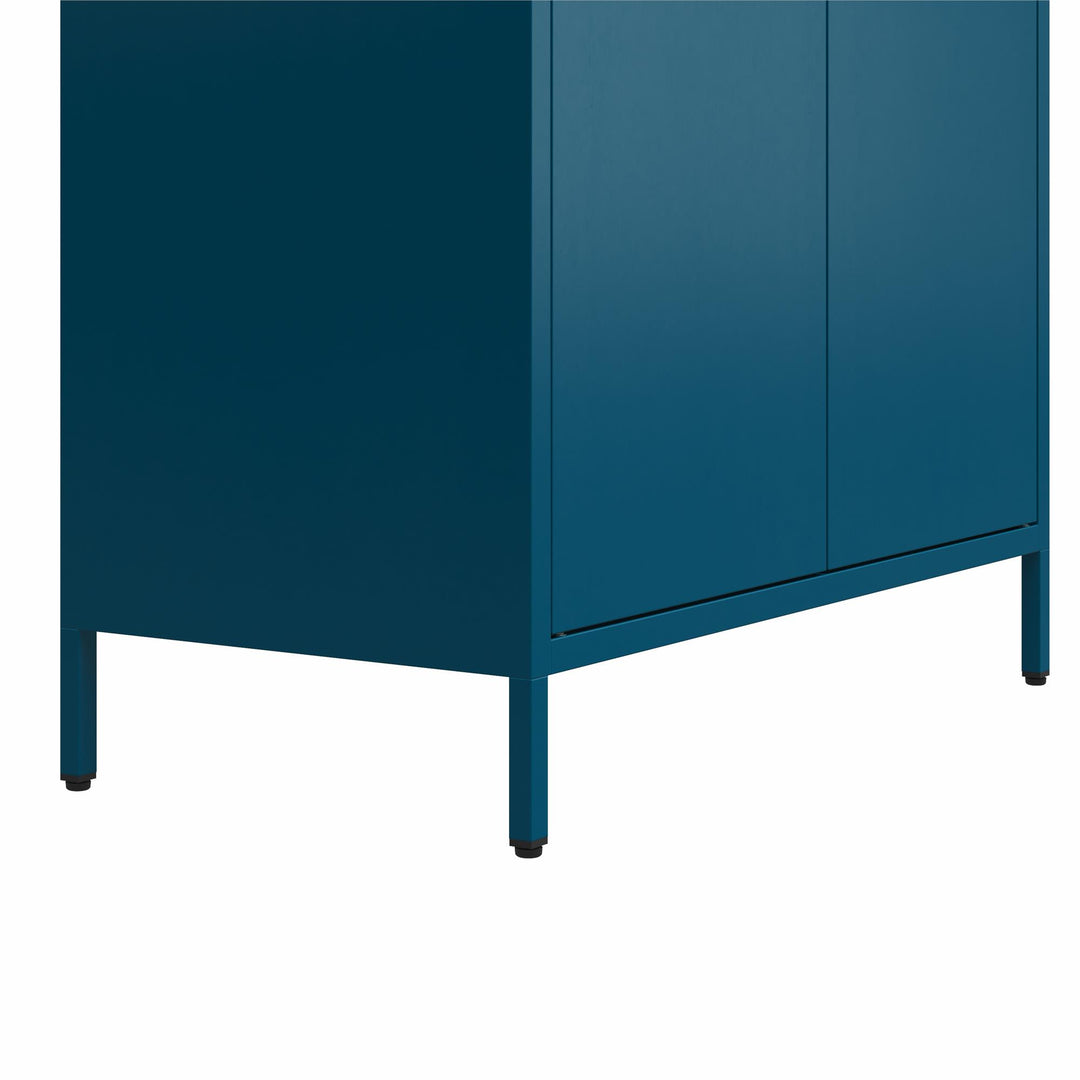 Annie Tall Metal 2 Door Cabinet - Moroccan Blue