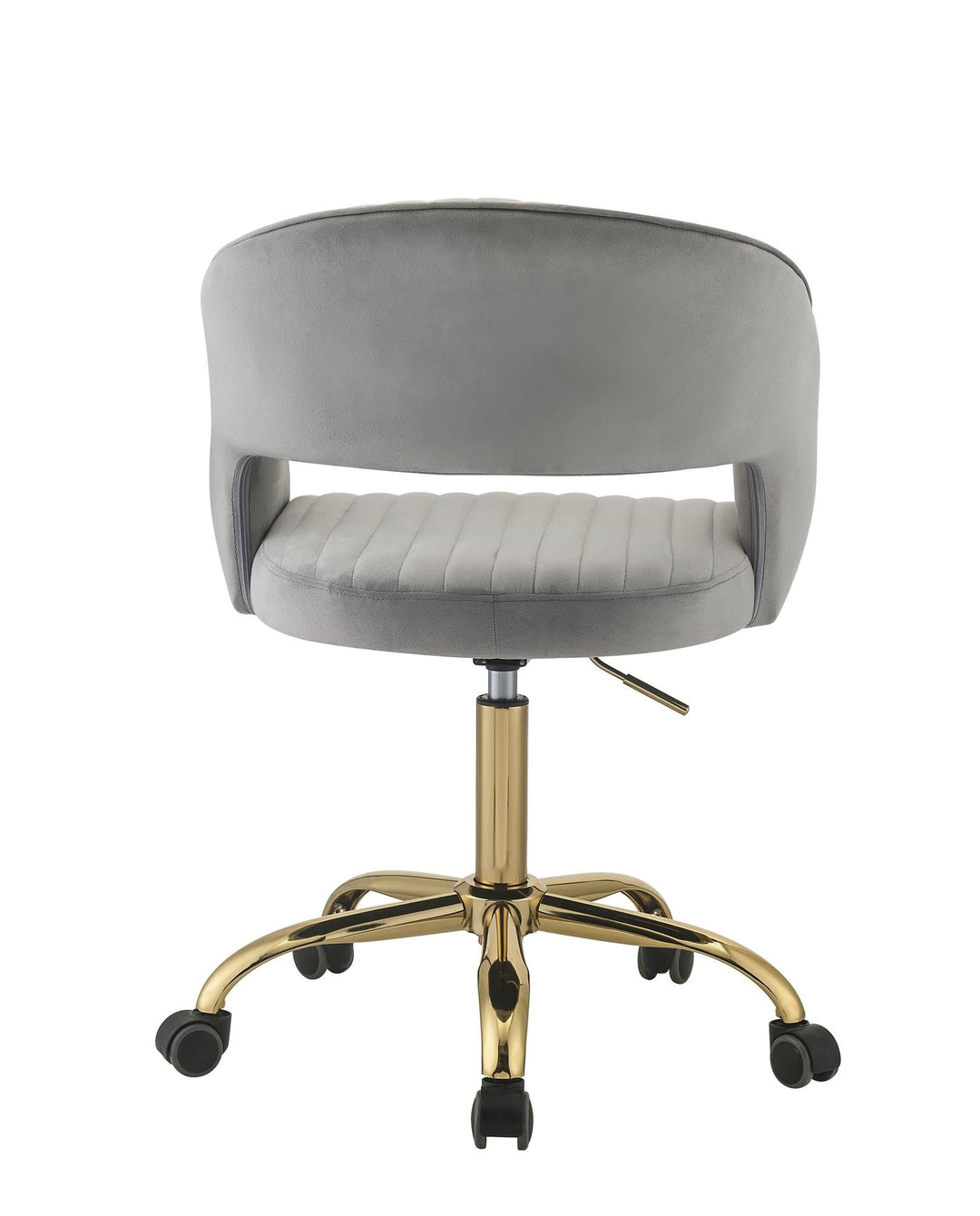 swivel office chair with wheels - Gray