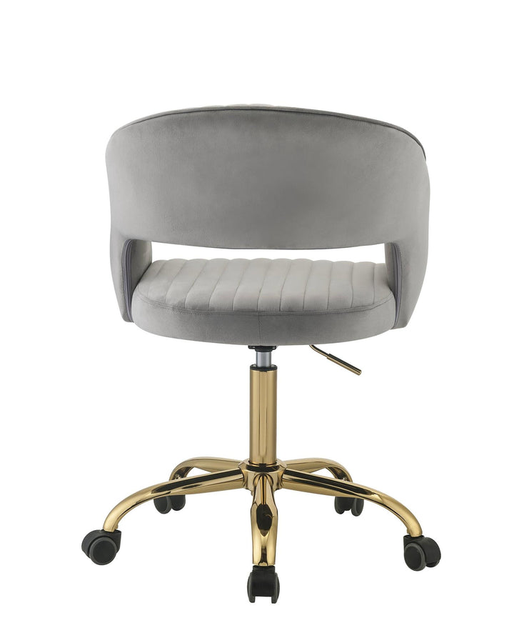 swivel office chair with wheels - Gray