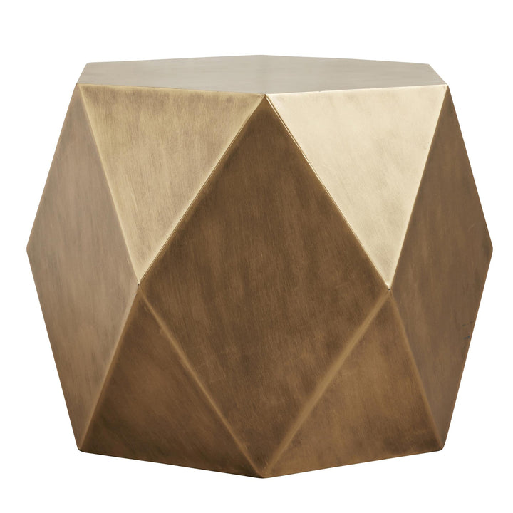 Trendy hexagonal gold side table - Gold